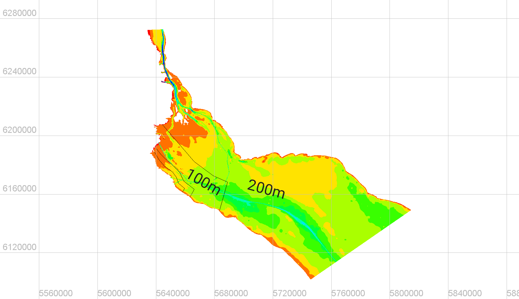 Model mesh size, zoomout view.