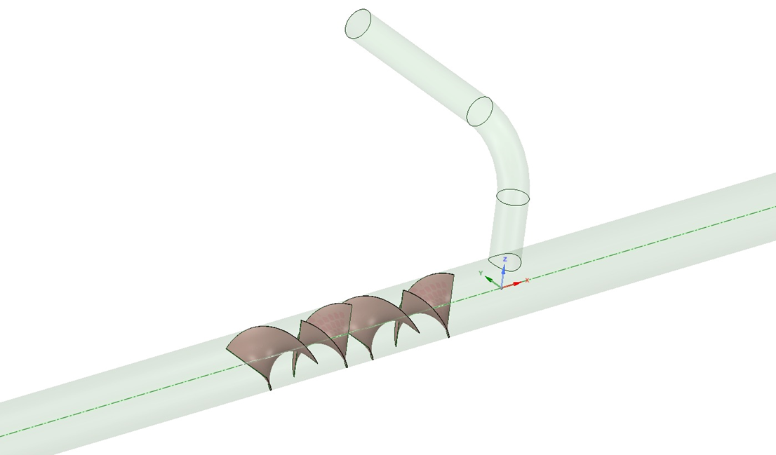 Geometry of alternative with Static Mixer